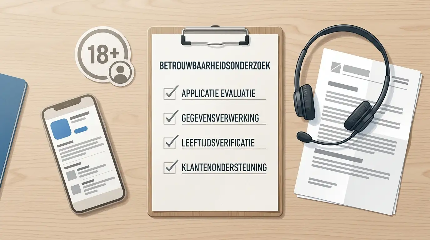 Redactionele trust-check voor Bingo Blitz met generieke appstore, leeftijd, support en bedrijfsiconen
